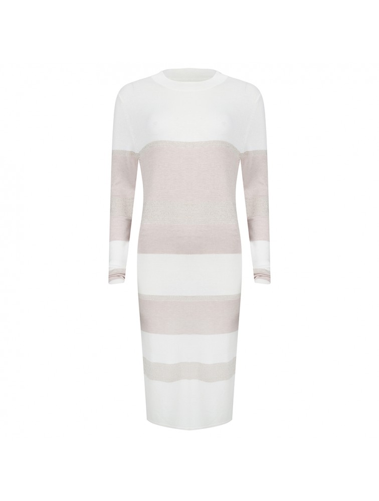  ESQUALO Stripe Dress Lurex