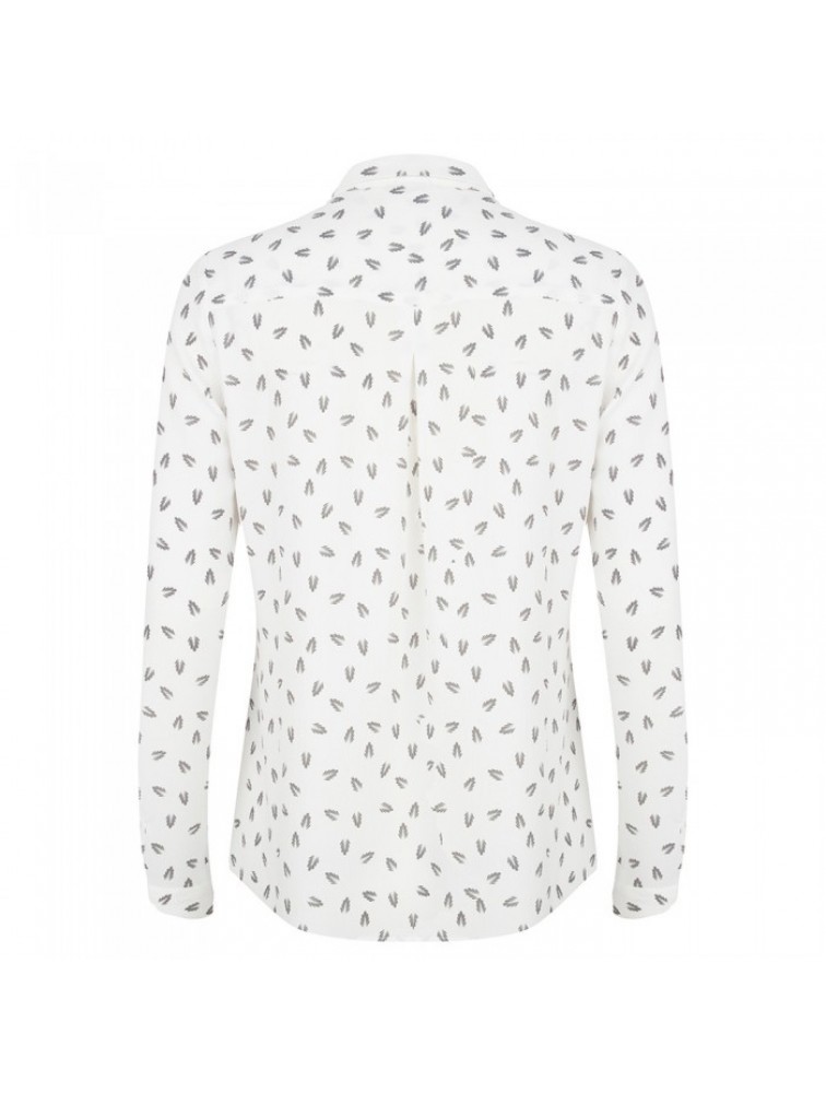 ESQUALO Feather Blouse White