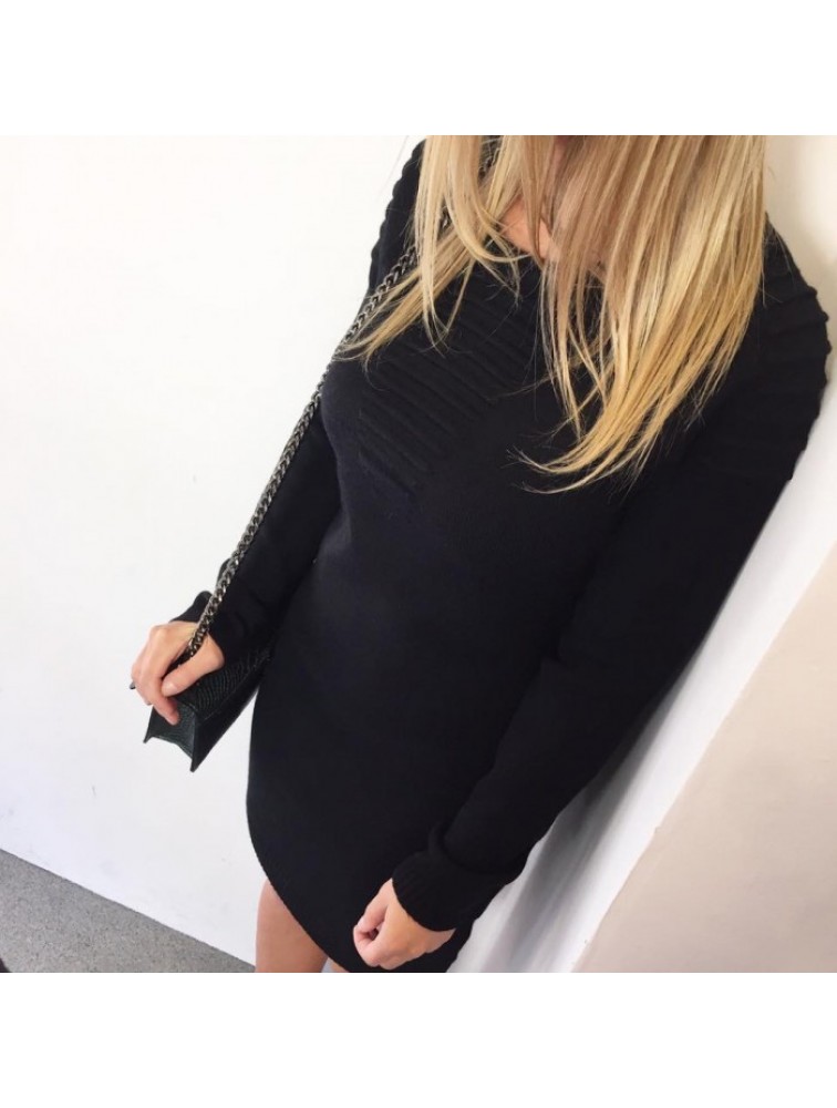 ESQUALO 3D Knitt Dress Black